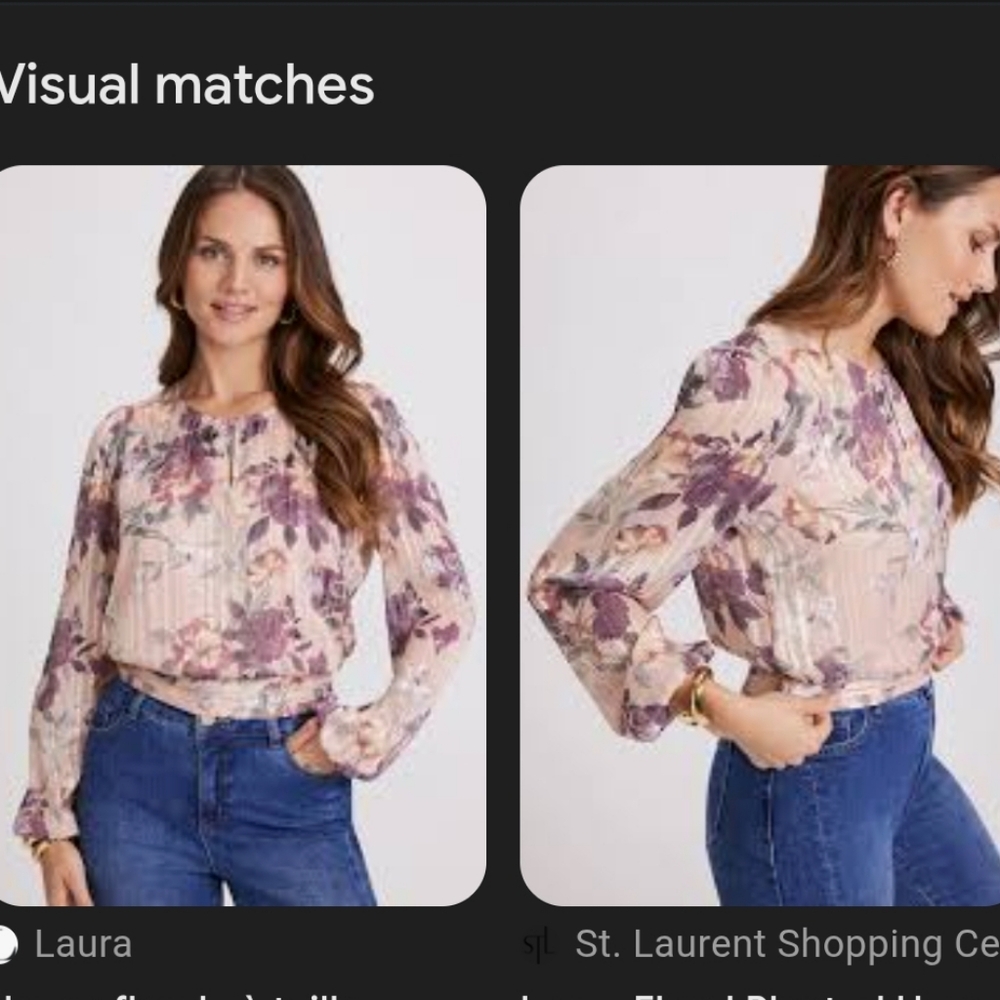 Laura Floral Blouse with Pink and Purple